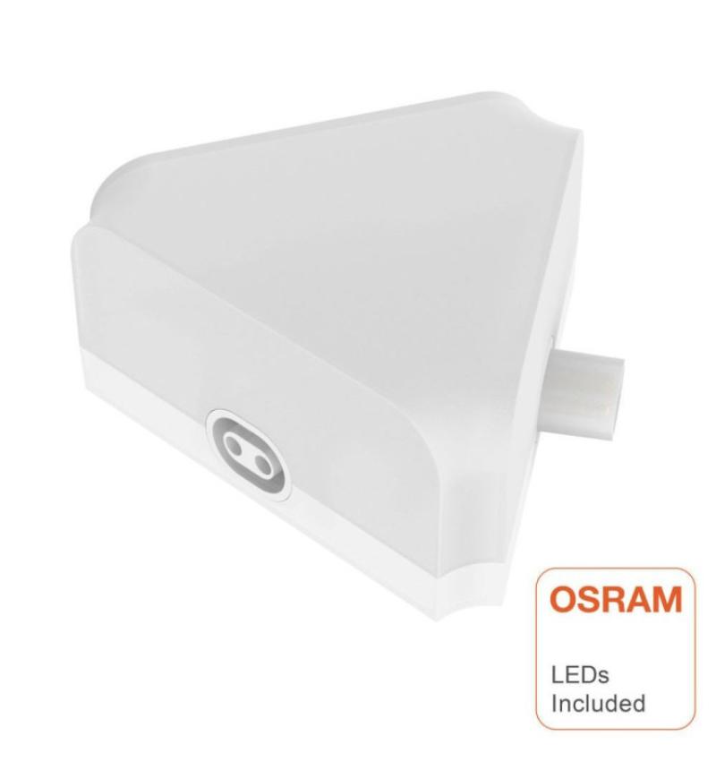 Connecteur LED TRIANGULAIRE INTÉGRÉ - ARTISTIC - Puce OSRAM 1,5W - Plafonds exclusifs et personnalisables