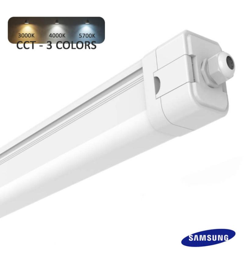 Réglette Étanche LED Intégrée 55W-28W SAMSUNG chip - LUMINAIRE - 3CCT - 150cm