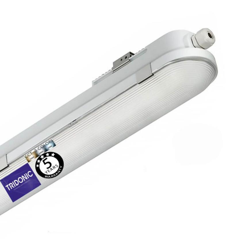 Luminaire étanche LED 40W-23W - DRIVER TRIDONIC - CCT - 120CM