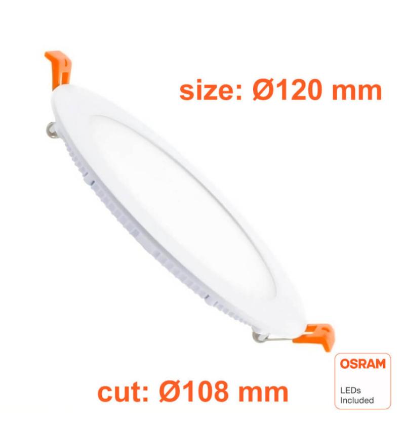 Downlight Slim LED Circulaire 10W - CCT - OSRAM CHIP DURIS E 2835