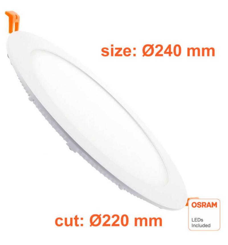 Downlight Slim LED Circulaire 26W - CCT - OSRAM CHIP DURIS E 2835