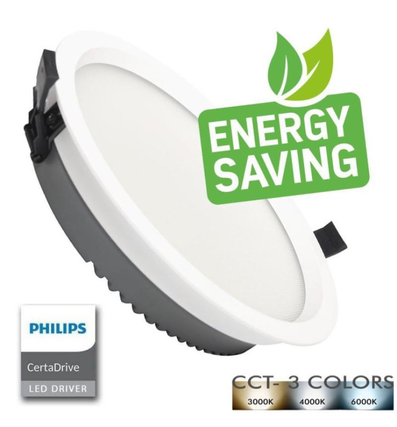 Downlight LED 40W Circulaire- Philips CertaDrive - CCT - UGR17