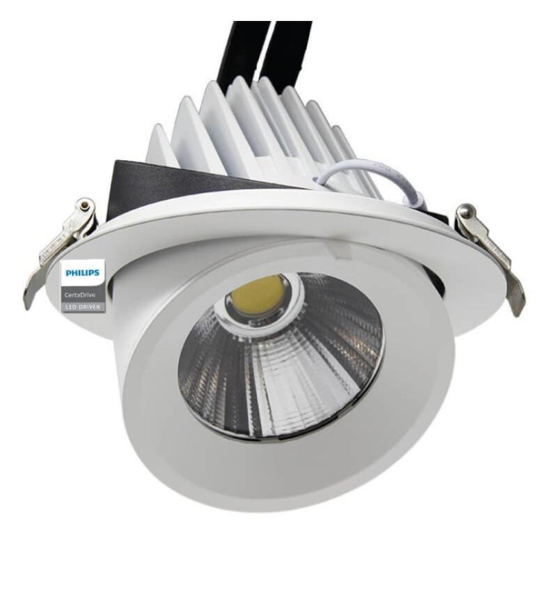 Downlight LED Encastrable 44W - IP20 - 24º - CCT - Philips CertaDrive