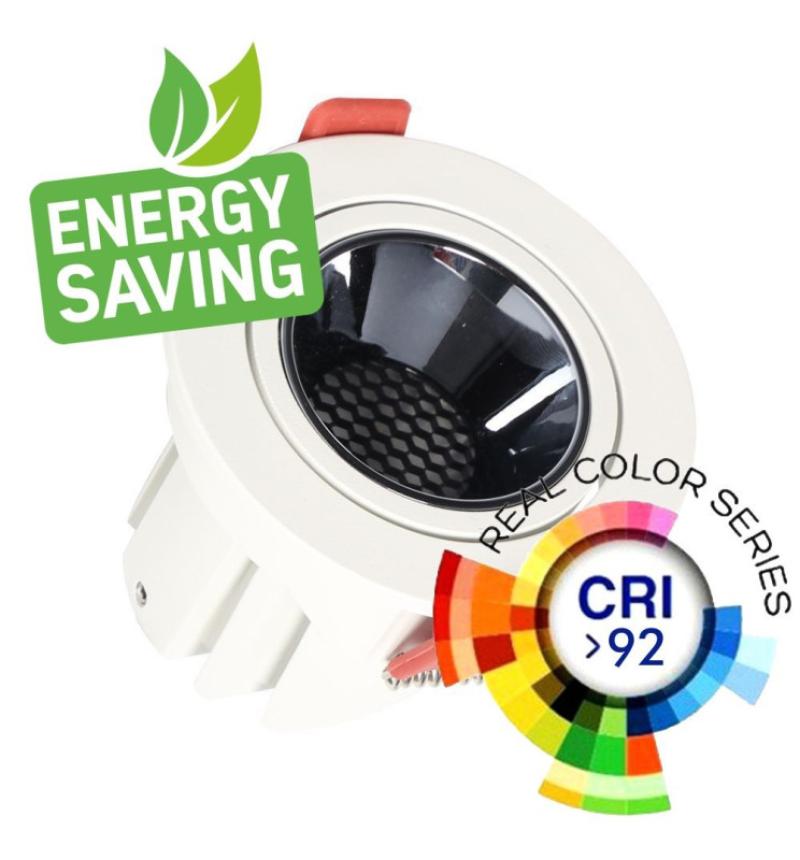 Downlight LED 5W - 8W - 12W Blanc - Bridgelux Chip - UGR11 - CCT - CRI+92