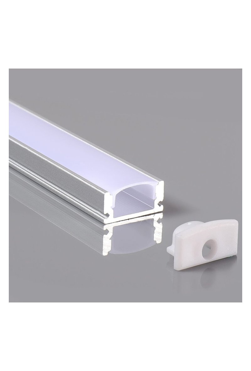 Profilé 2 mètres - U - Aluminium - pour LED