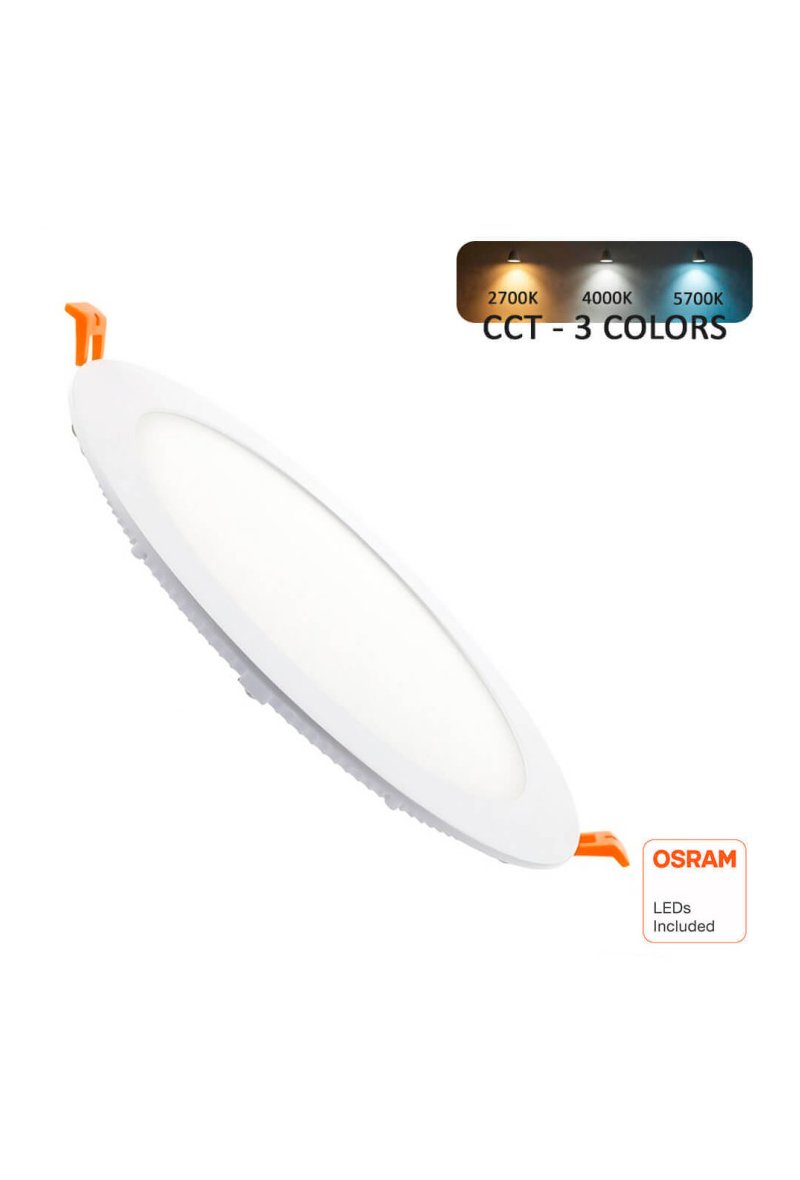 Downlight Slim LED Circulaire 15W - CCT - OSRAM CHIP DURIS E 2835