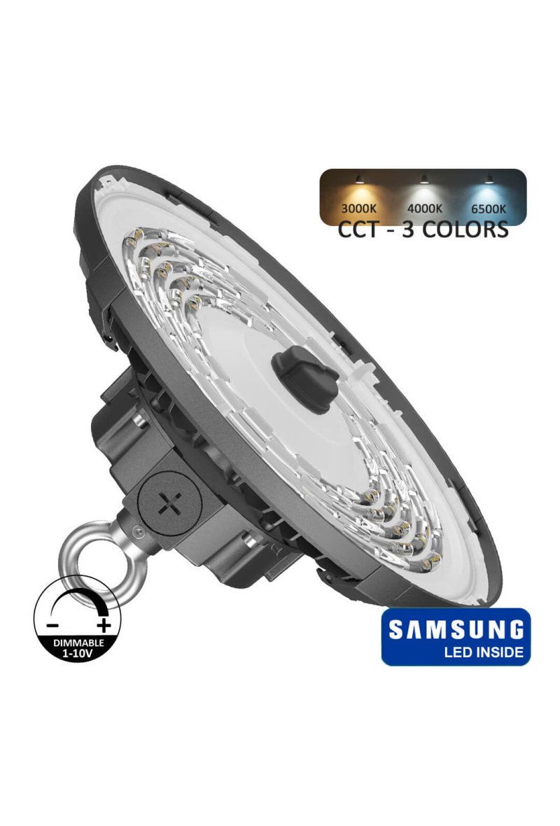 Cloche LED 150W-100W-80W - UFO FRANCE - SAMSUNG CHIP 2835 200Lm/W - CCT - ZHAGA PLUG AND PLAY - Angle 60º-90º