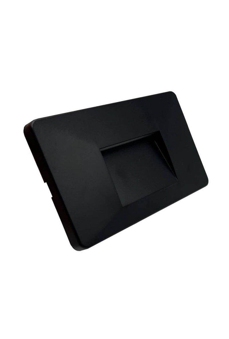 Balise LED - Slim - 3W - Rectangulaire Noir - Surface - Intérieur Extérieur - IP65